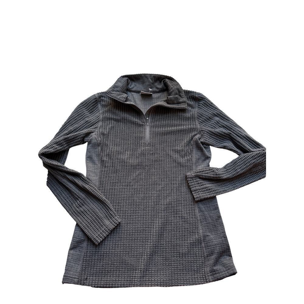 XS Columbia Green Taupe Quarter Zip Pullover – Outdoor Hiking Layer